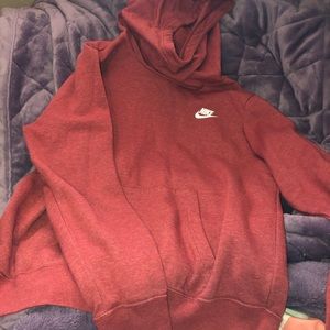Red Nike hoodie